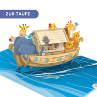 Arche Noah (Taufe) Pop-Up Karte