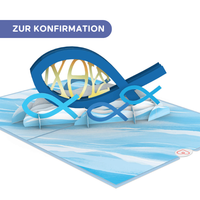 Christlicher Fisch (Konfirmation) Pop-Up Karte