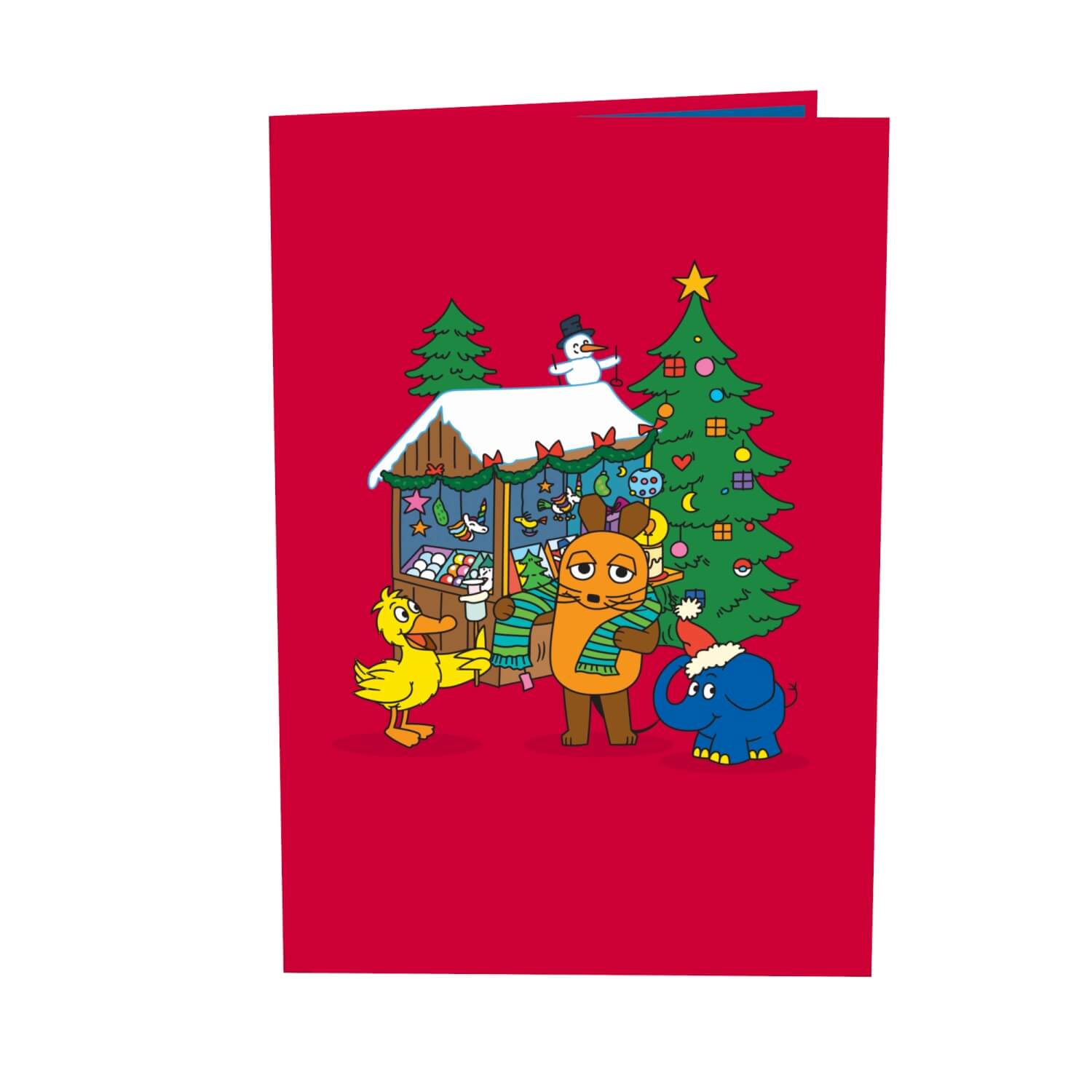 Die Maus® Weihnachtsmarkt Pop-Up Karte