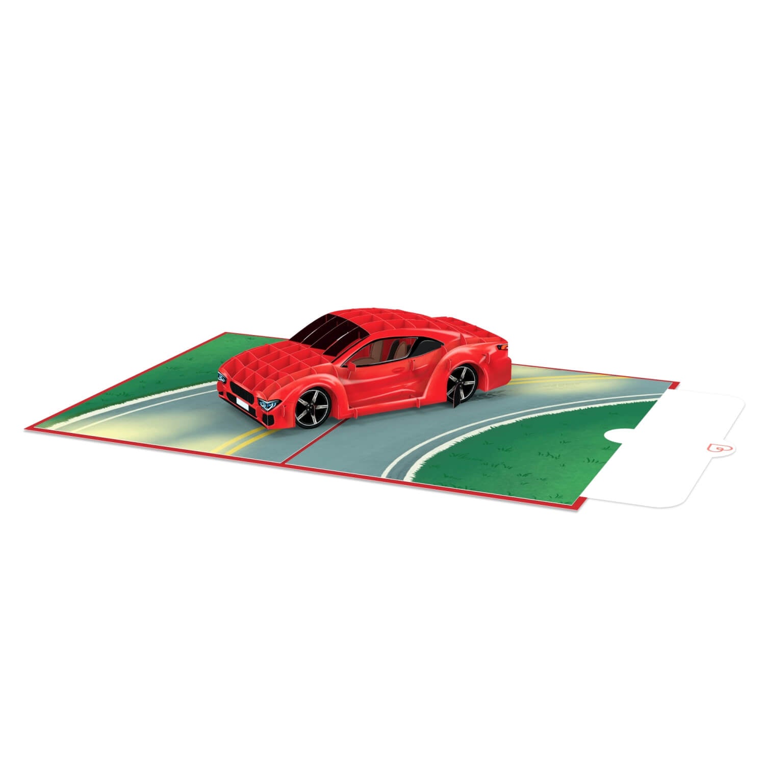 Sportwagen Pop-Up Karte