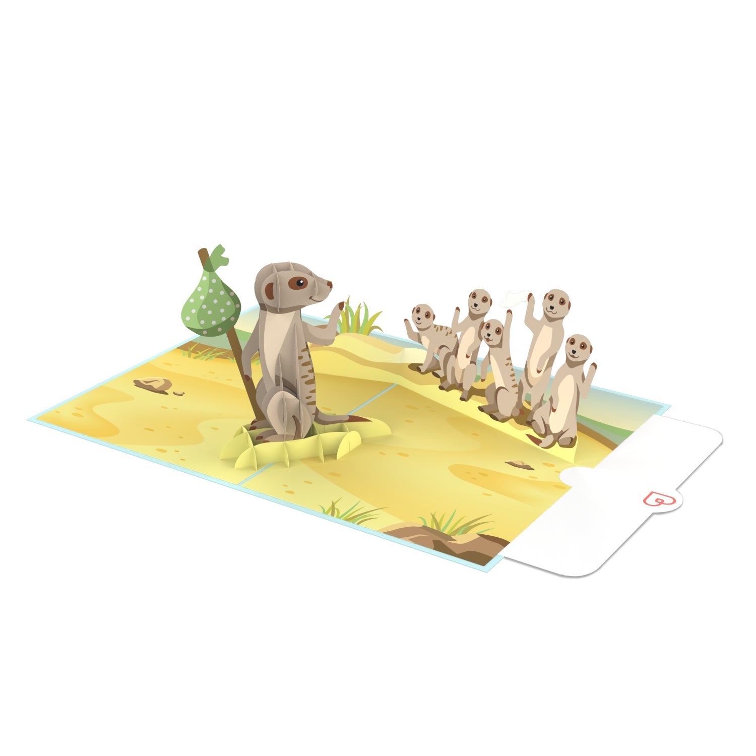 Mach's Gut Erdmännchen Pop-Up Karte