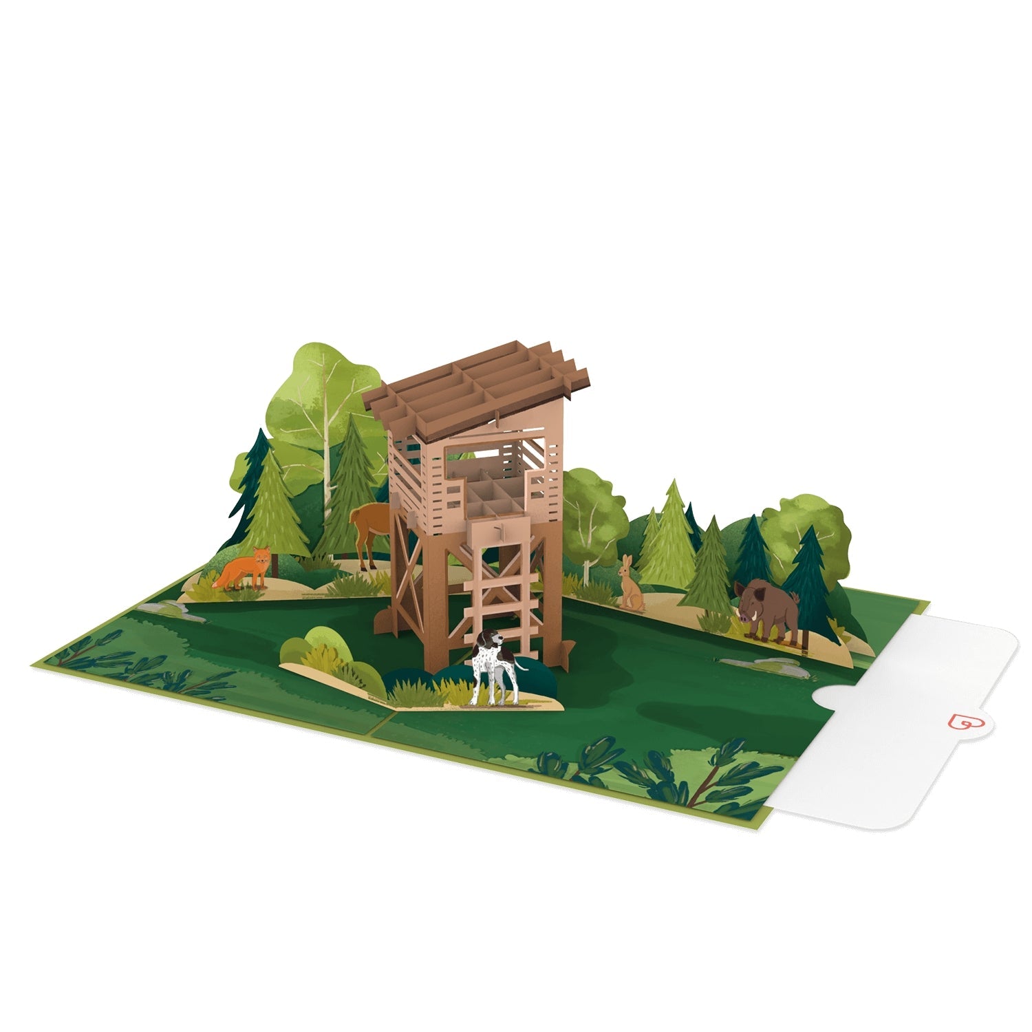 Jäger Pop-Up Karte