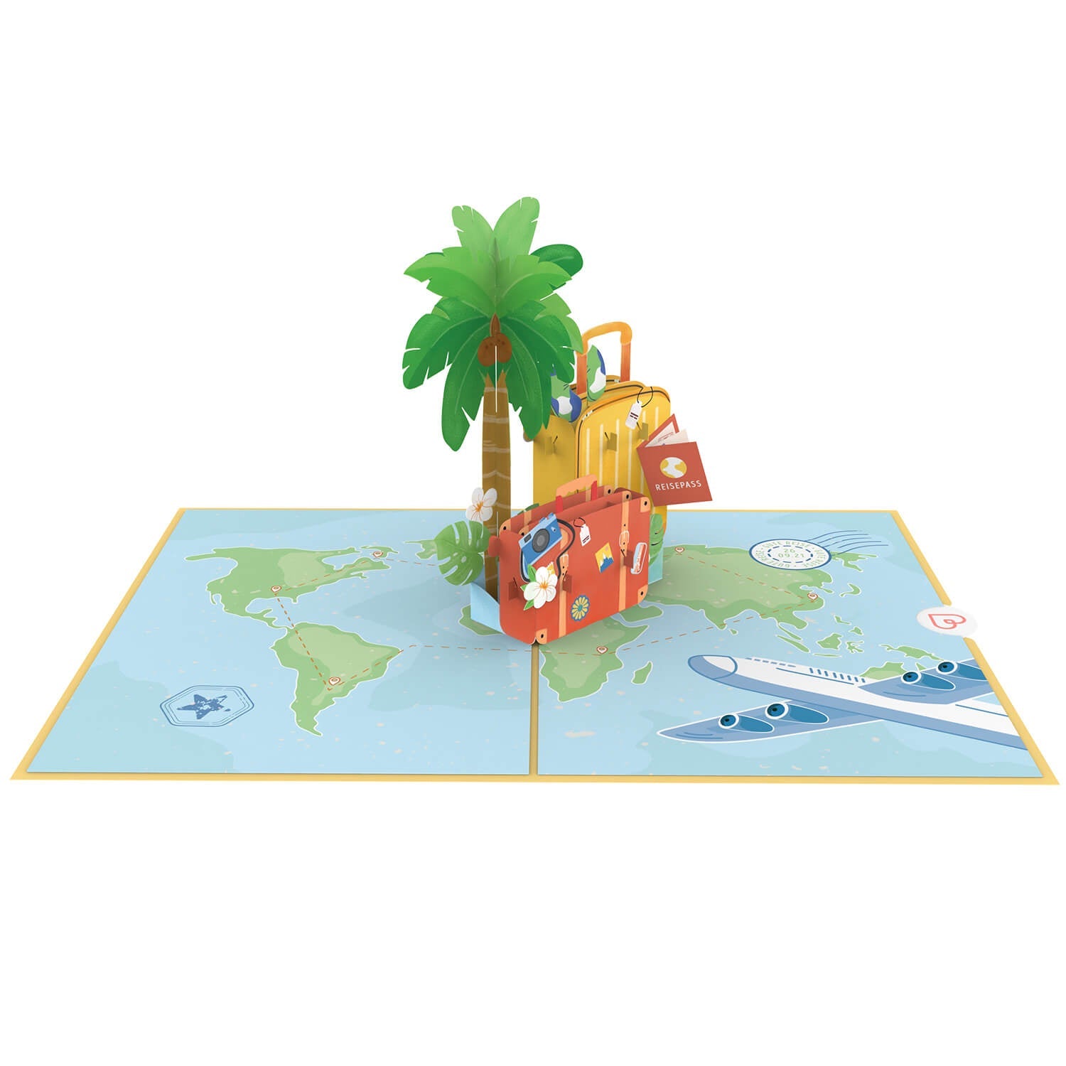 Gute Reise Pop-Up Karte