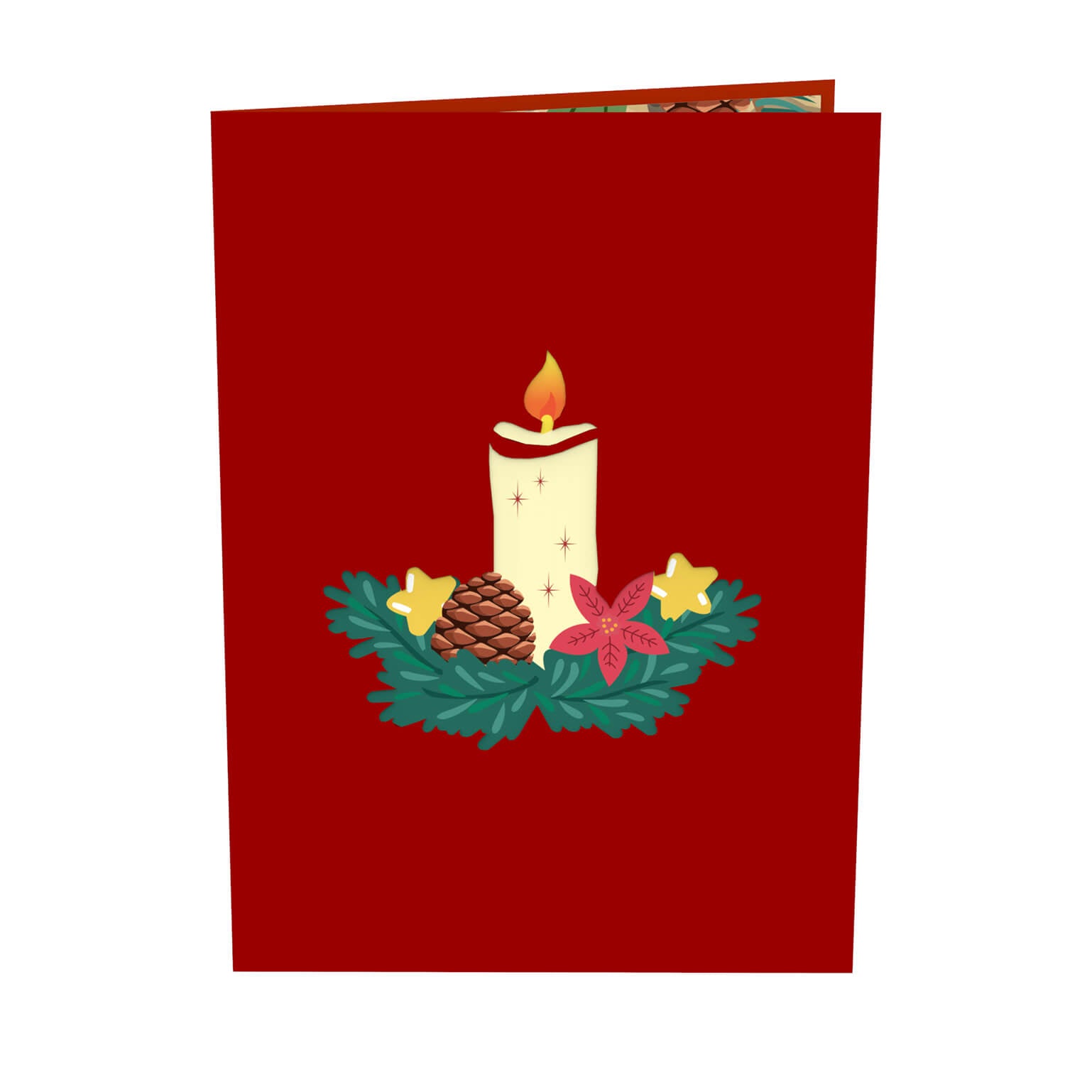 Adventskranz Pop-Up Karte