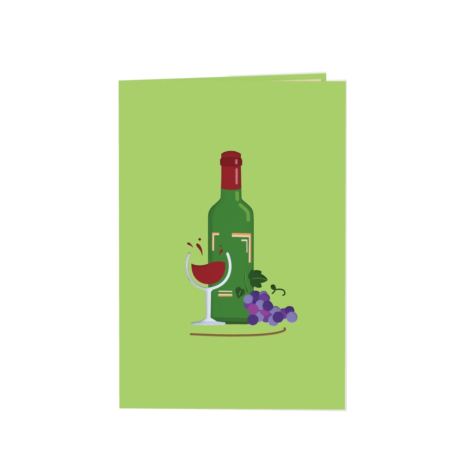 Wein Pop-Up Karte