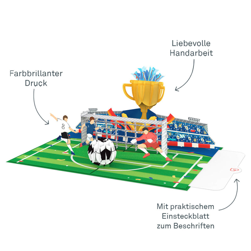 Fußball Champions Pop-Up Karte