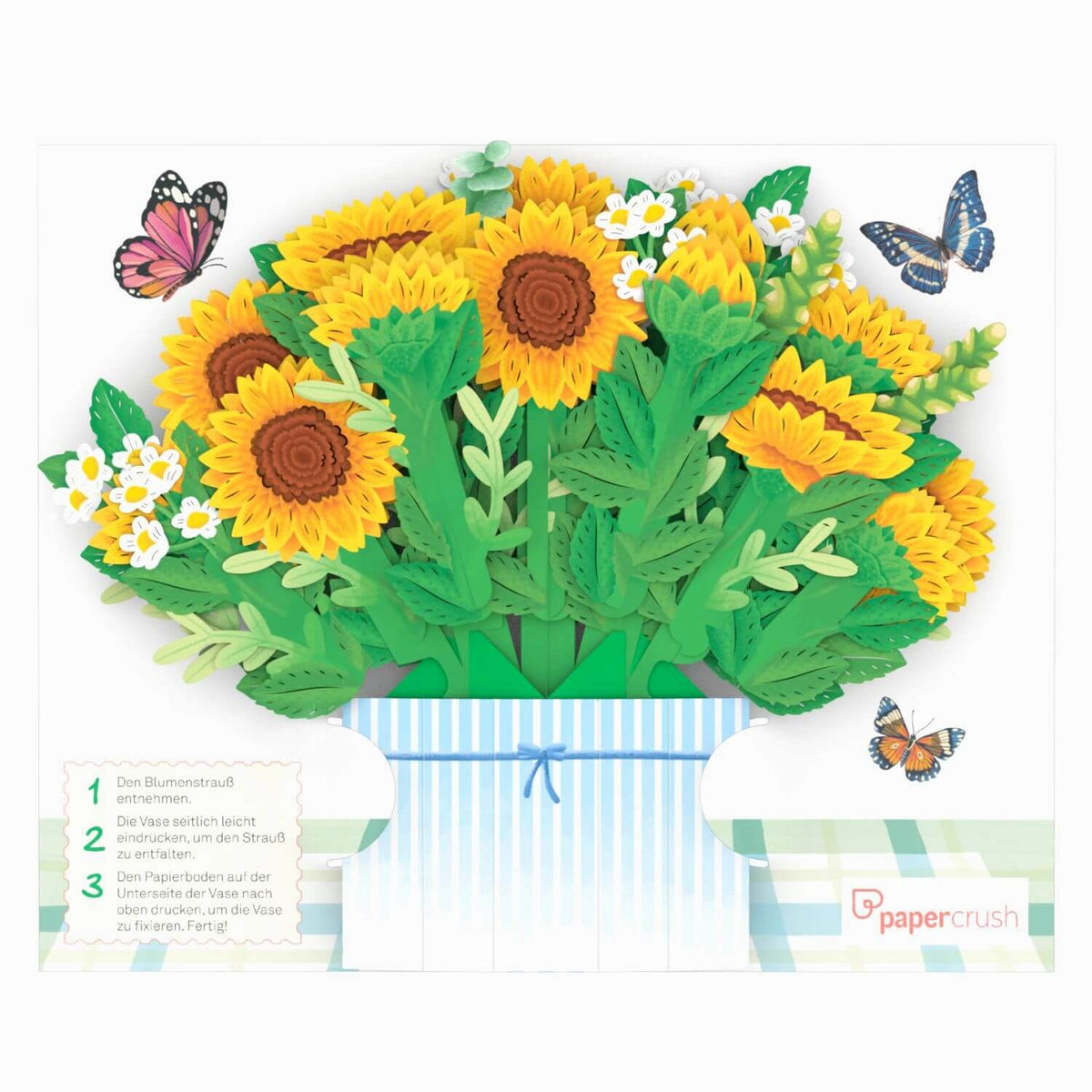 sonnenblume blumenkasten Sonnenblumen Pop-Up Blumenstrauß