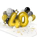 40. Geburtstag Pop-Up Karte