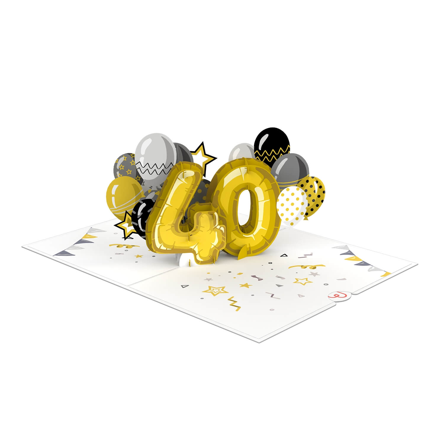 40. Geburtstag Pop-Up Karte