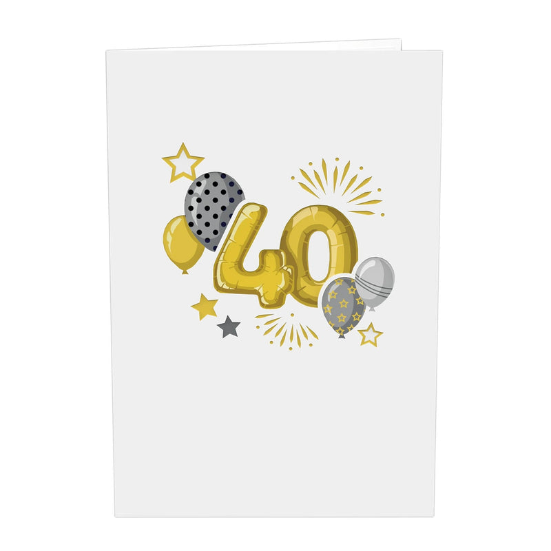 40. Geburtstag Pop-Up Karte