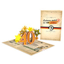 Zurück ins Jahr 1986 Pop-Up Karte