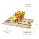 Zurück ins Jahr 1975 Pop-Up Karte