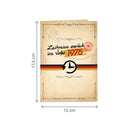 Zurück ins Jahr 1975 Pop-Up Karte