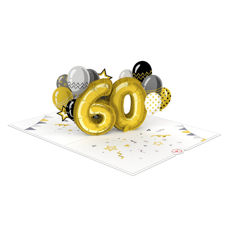 60. Geburtstag Pop-Up Karte