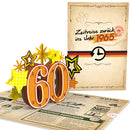 Zurück ins Jahr 1965 Pop-Up Karte