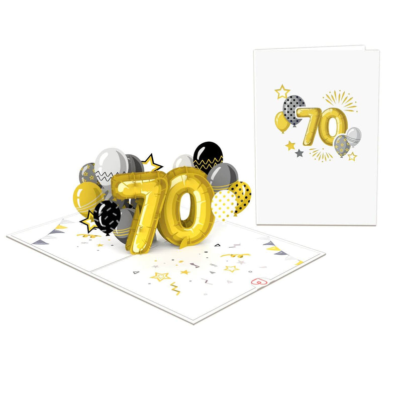 70. Geburtstag Pop-Up Karte