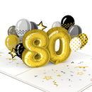 80. Geburtstag Pop-Up Karte
