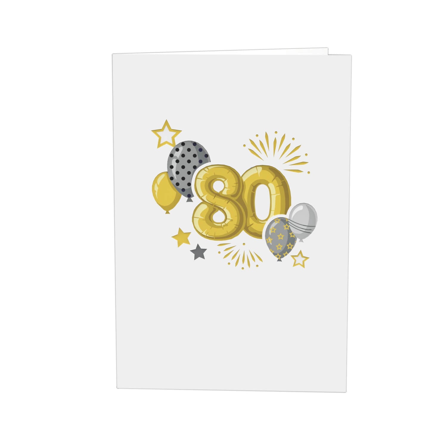 80. Geburtstag Pop-Up Karte