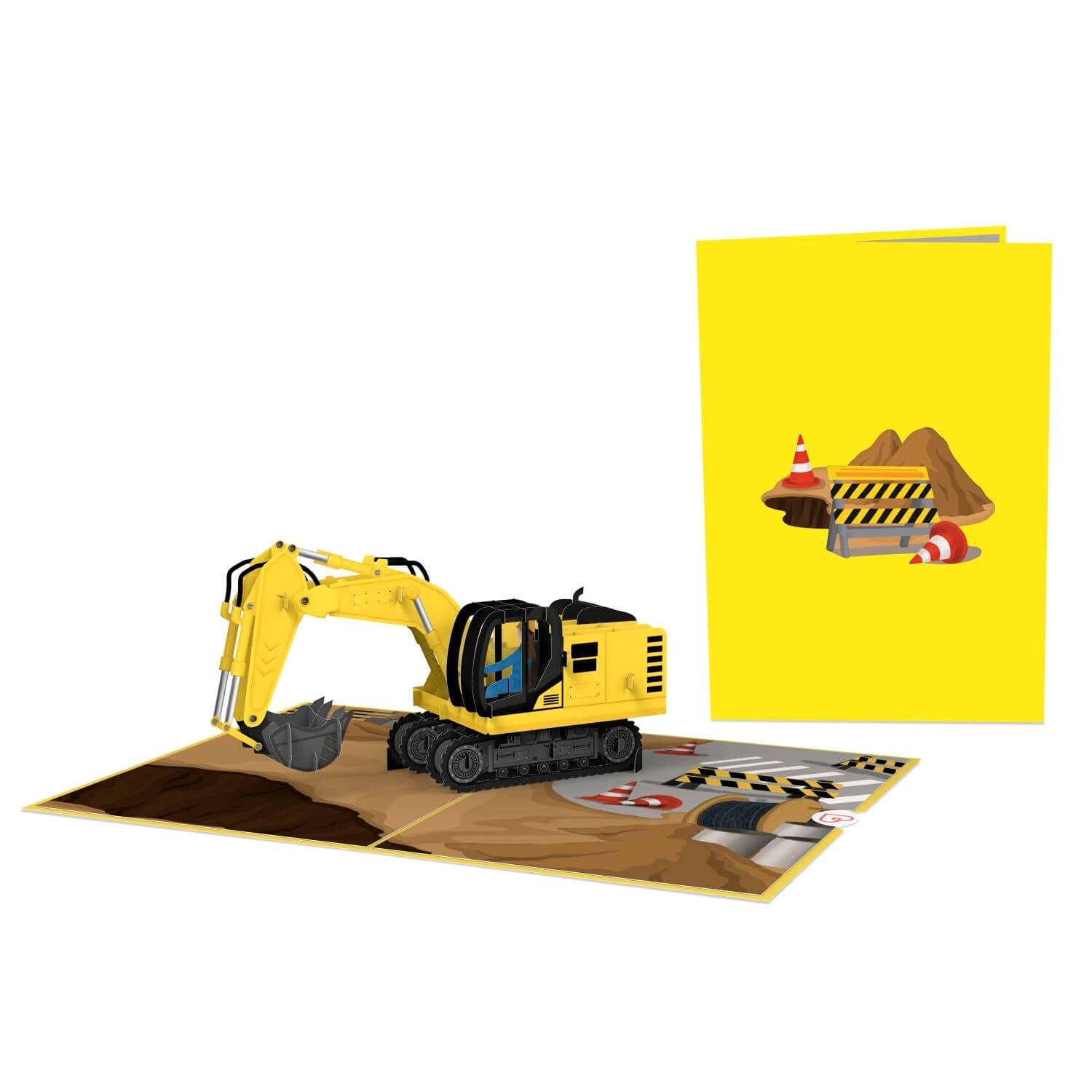 Bagger Pop-Up Karte