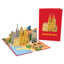 Barcelona Pop-Up Karte