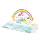 Einhorn mit Regenbogen Pop-Up Karte