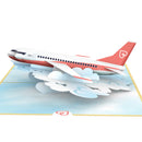 Flugzeug Pop-Up Karte