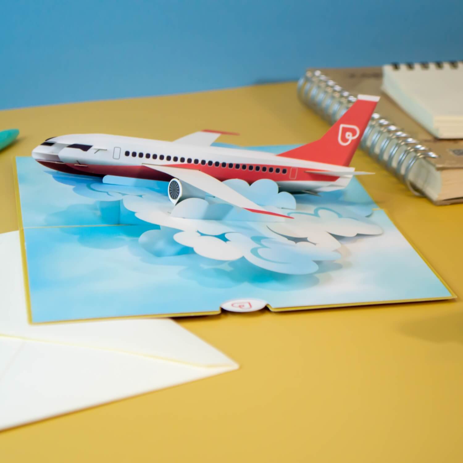 Flugzeug Pop-Up Karte
