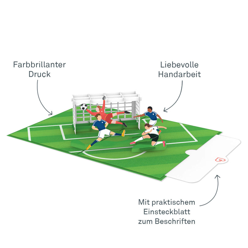 Fußball Pop-Up Karte