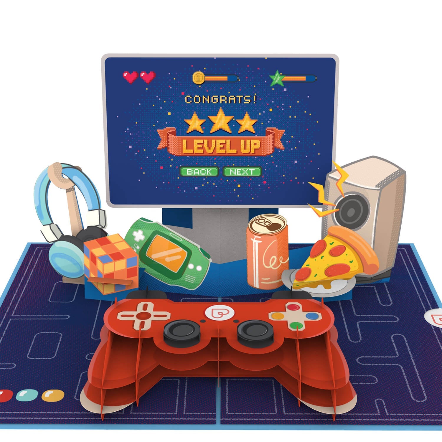 Gaming Controller Pop-Up Karte