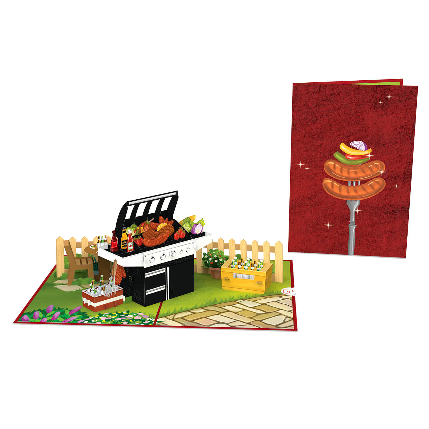 Gasgrill Pop-Up Karte