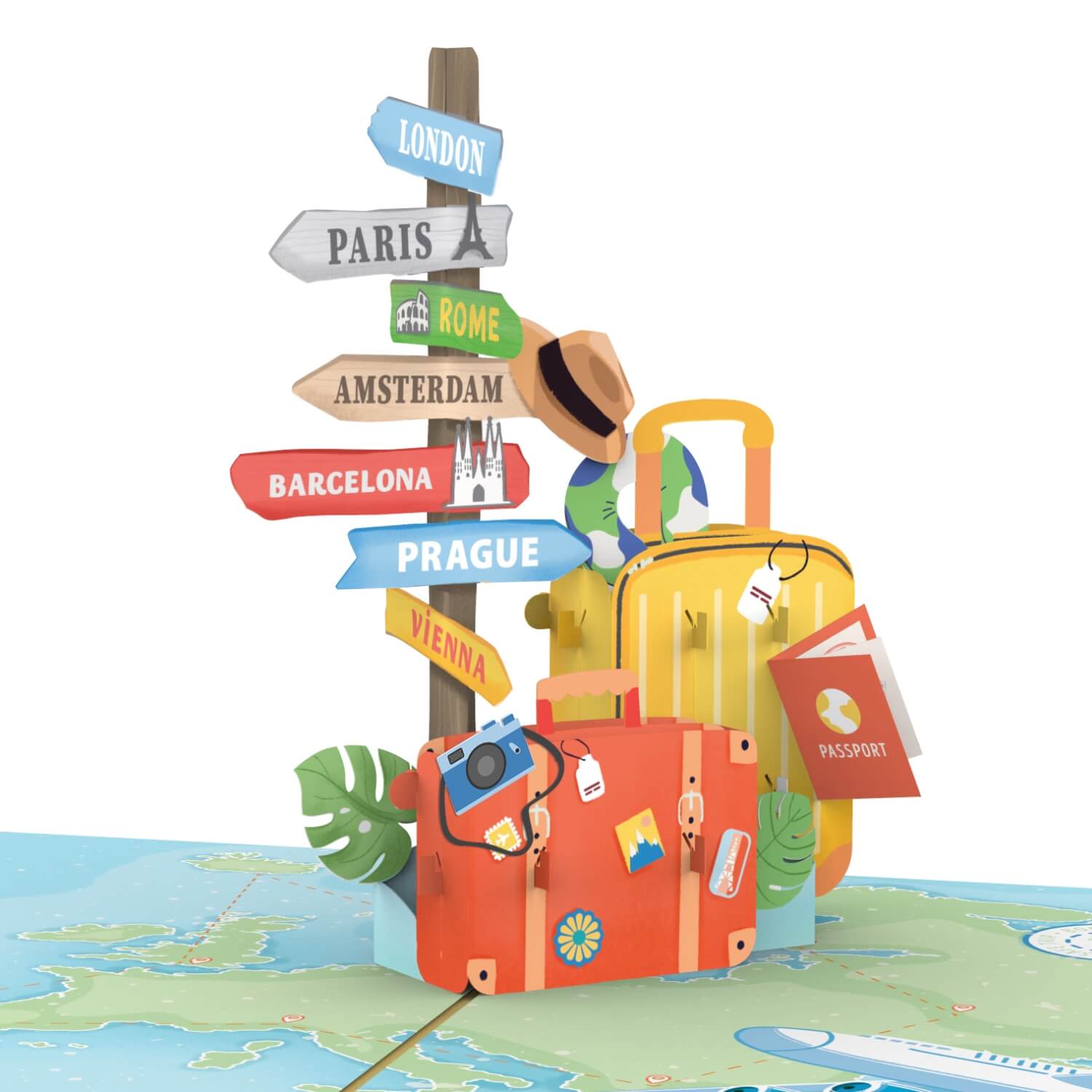 Gute Reise Pop-Up Karte