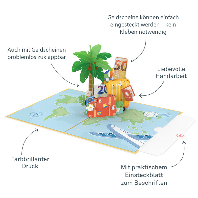 Gute Reise Pop-Up Karte