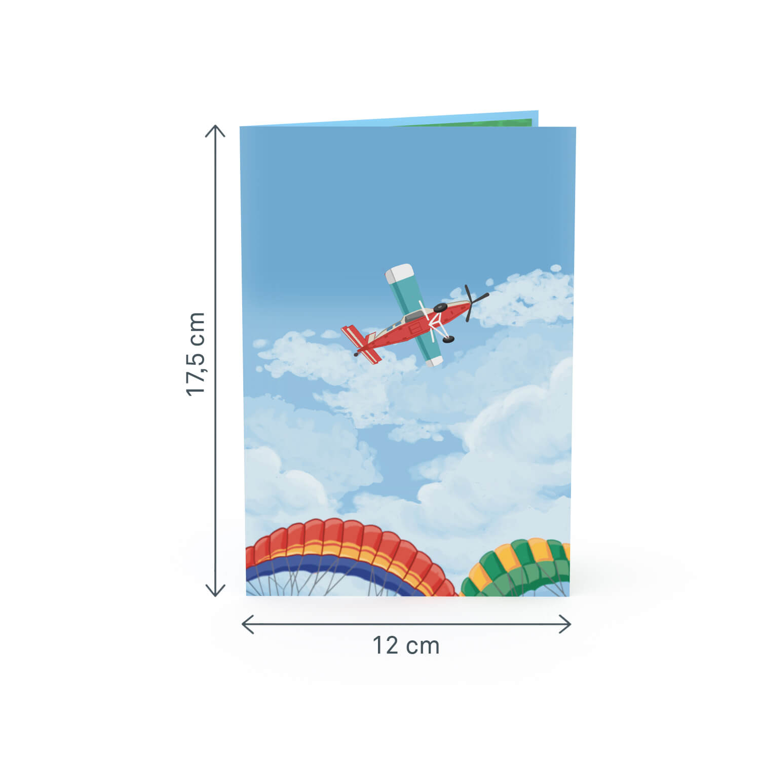 Paragliding Pop-Up Karte