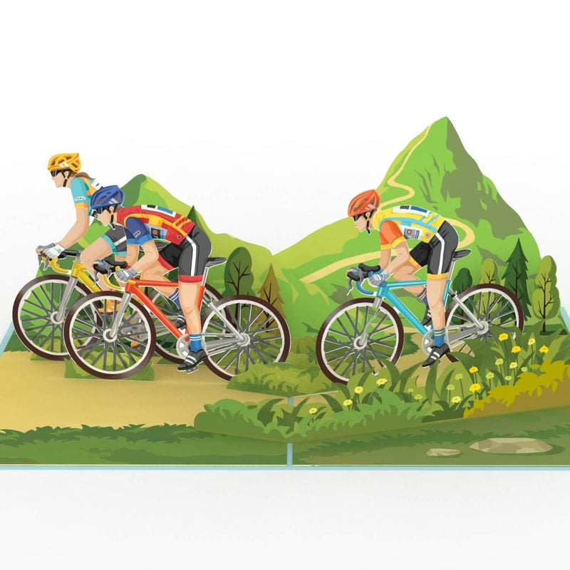 rennrad geburtstag Rennradfahrer Pop-Up Karte