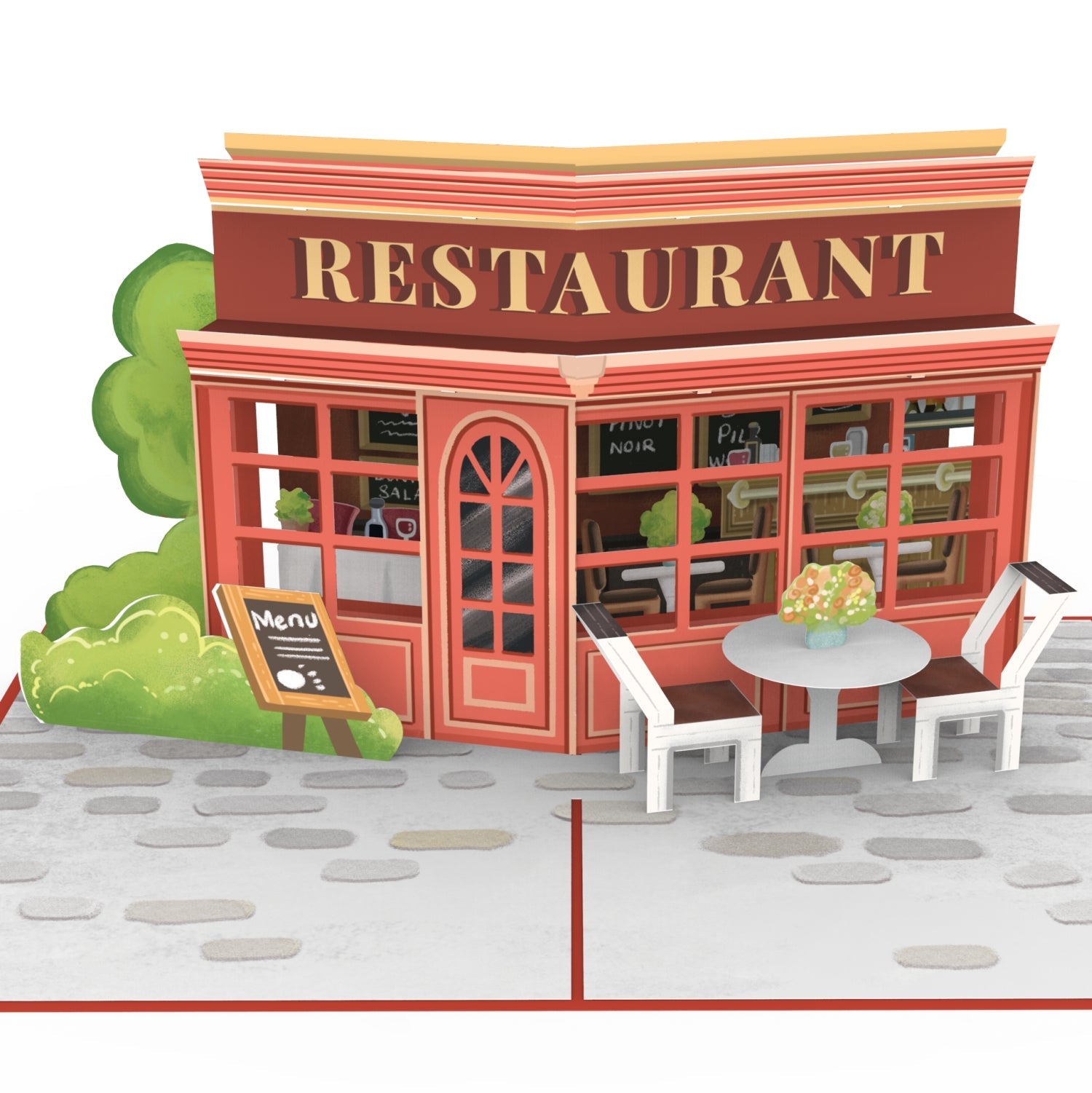 Restaurant Pop-Up Karte