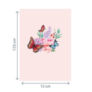 Schmetterlinge auf Blumen Pop-Up Karte