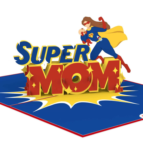 Super Mom Pop-Up Karte