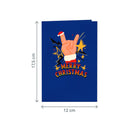 Rockige Weihnachten mit Musik & Licht Pop-Up Karte