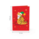 Weihnachtsbaum mit Katzen Pop-Up Karte