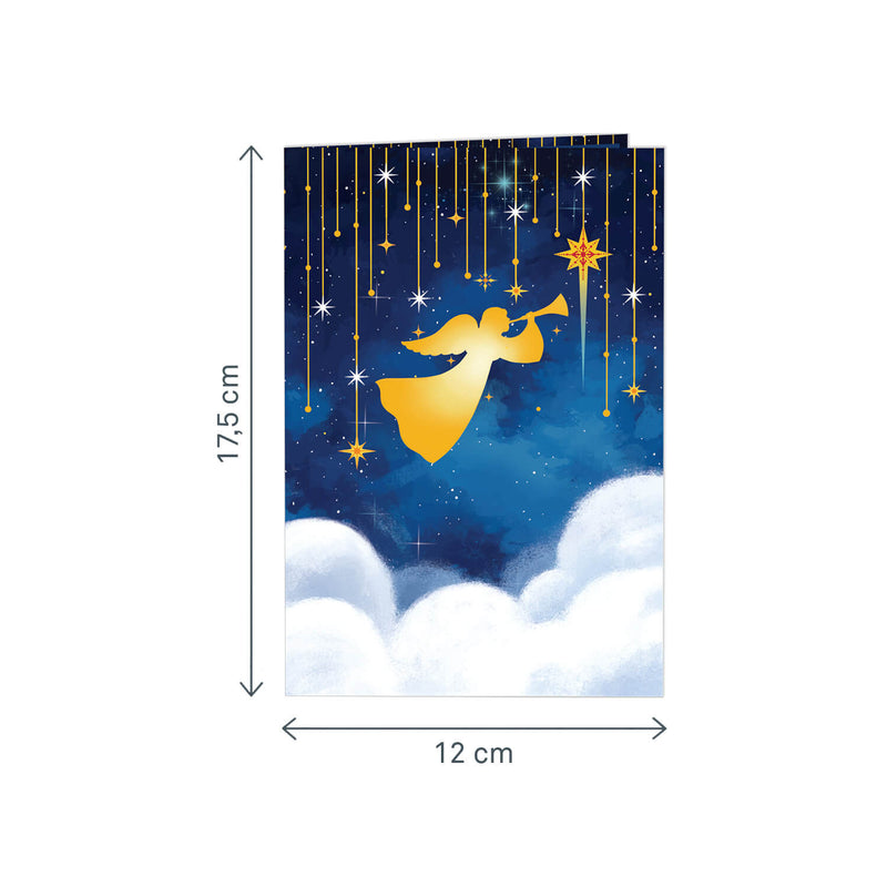 Weihnachtsengel Pop-Up Karte