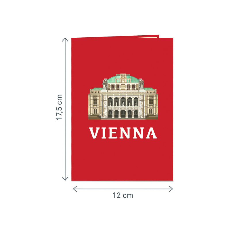 Wien Pop-Up Karte