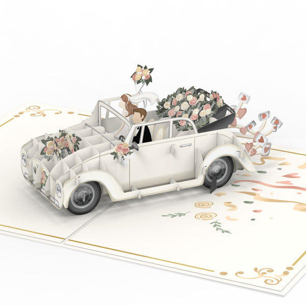 Hochzeitsauto Pop-Up Karte