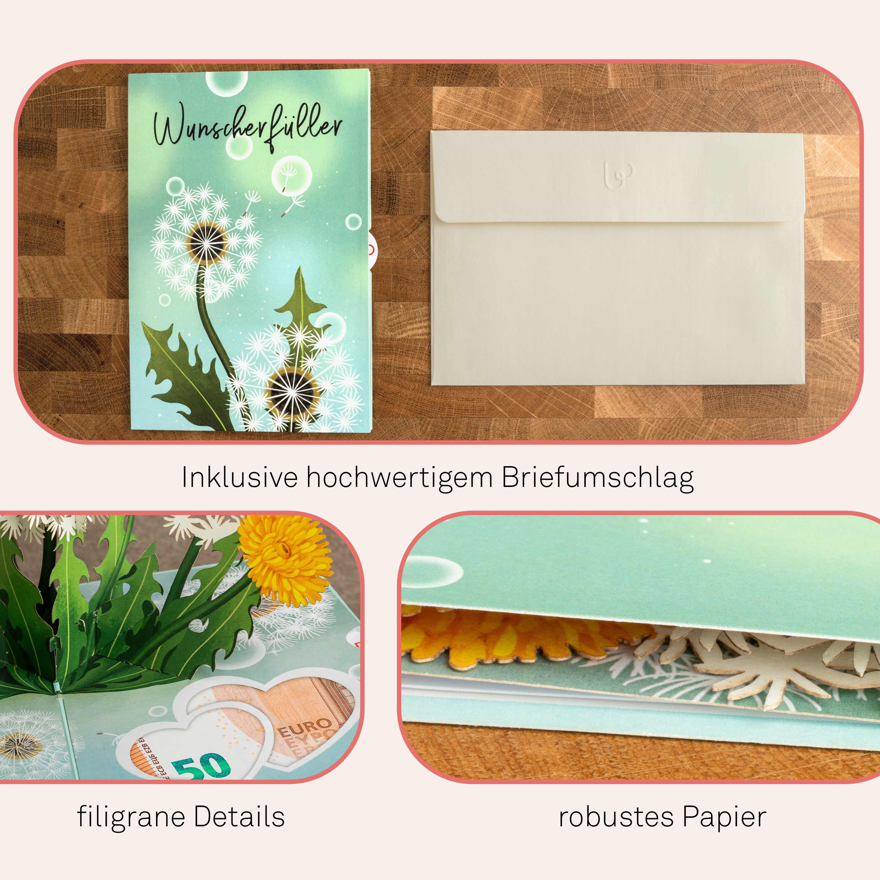 Wunscherfüller Pop-Up Karte