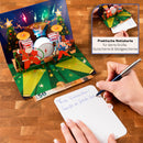 Rockige Weihnachten mit Musik & Licht Pop-Up Karte