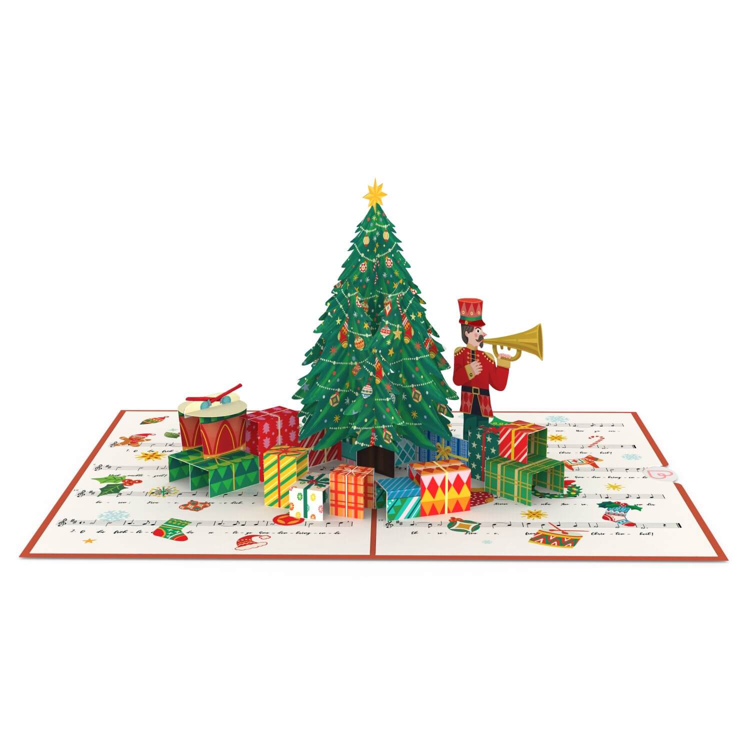 Weihnachtsbaum O du Fröhliche Pop-Up Karte