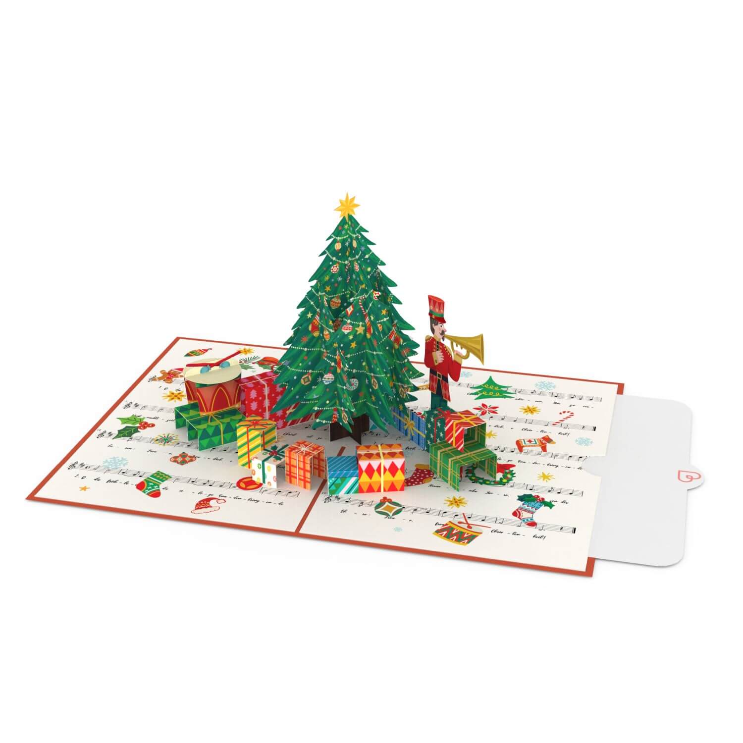 Weihnachtsbaum O du Fröhliche Pop-Up Karte