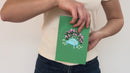 Garten mit Blumen Pop-Up Karte
