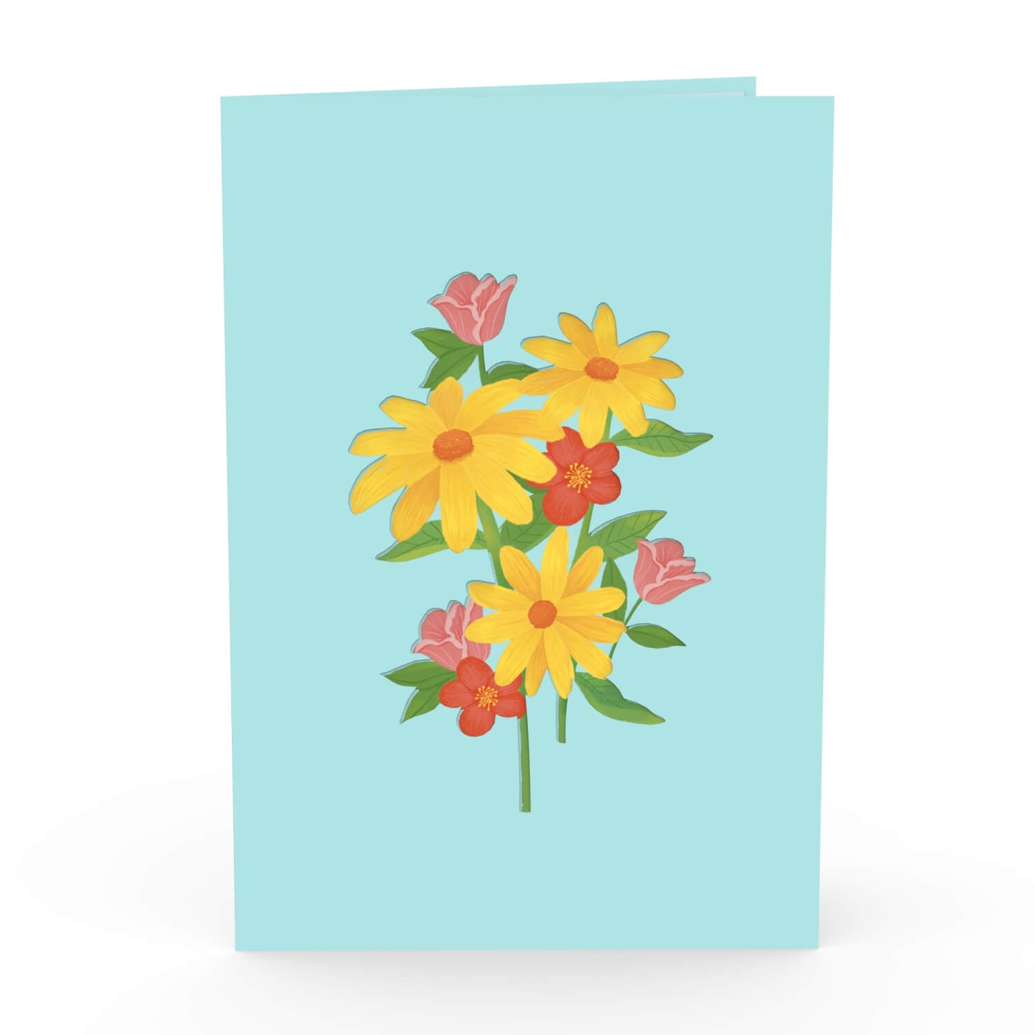 Fuyamp 3D-Pop-up-Grußkarte Mit Gänseblümchen & Schmetterlingen – 19,5x14,5 Cm, Für Muttertag, Geburtstag & Mehr
