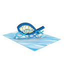 Christlicher Fisch Pop-Up Karte
