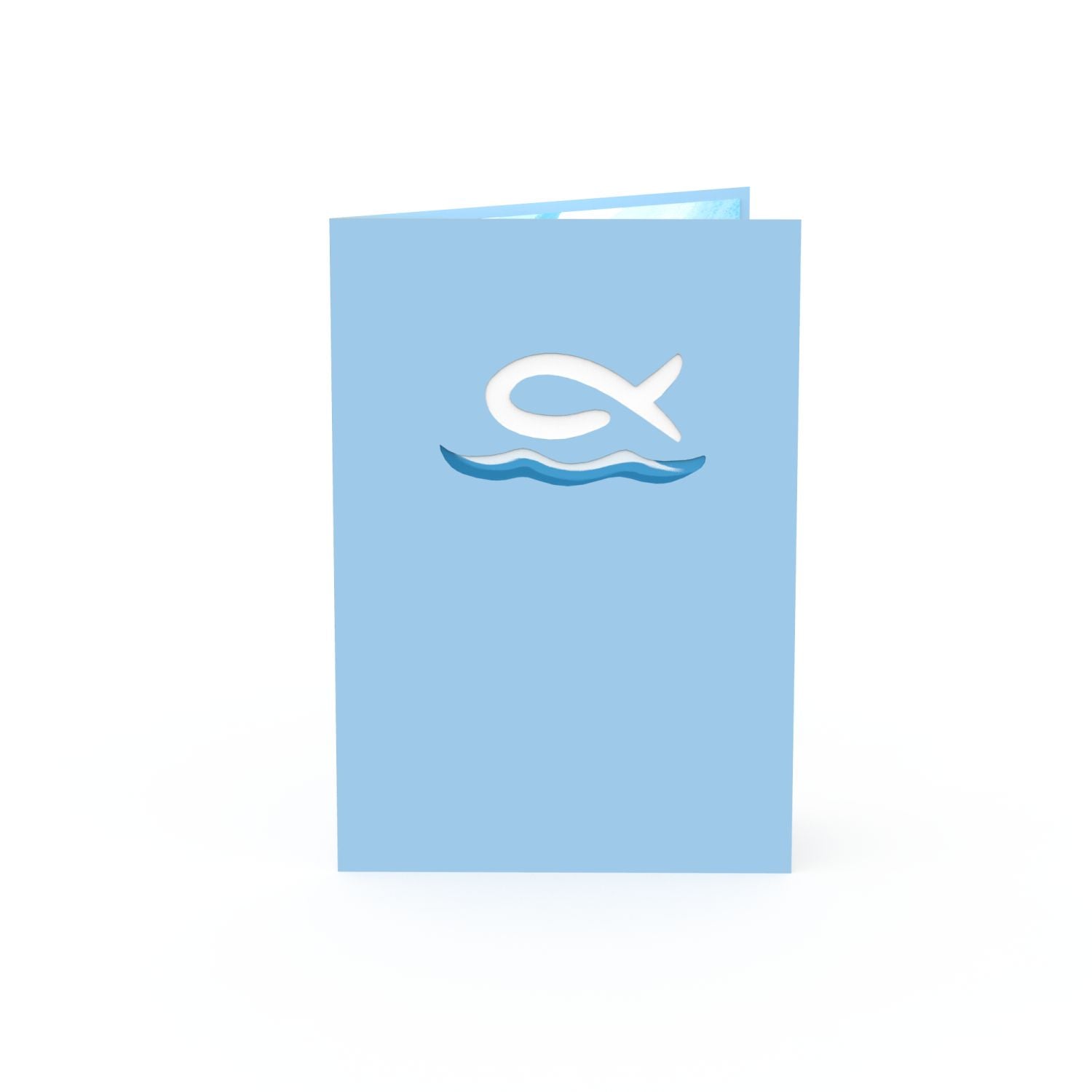 Christlicher Fisch Pop-Up Karte